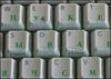 Наклейки на клавиатуру - зеленые (для темных  и светлых клавиш)